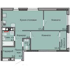 58 м², 3-комнатная квартира 3 150 000 ₽ - изображение 70