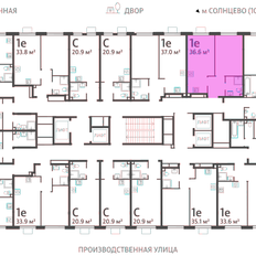 Квартира 36,6 м², 1-комнатная - изображение 2