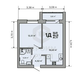 41,8 м², 1-комнатная квартира 4 099 133 ₽ - изображение 61