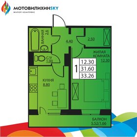 Квартира 31,4 м², 1-комнатная - изображение 1