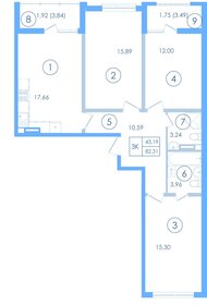 94,4 м², 3-комнатные апартаменты 26 917 622 ₽ - изображение 21