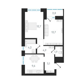 52,2 м², 2-комнатная квартира 6 900 000 ₽ - изображение 63