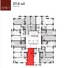 Квартира 32,2 м², студия - изображение 1