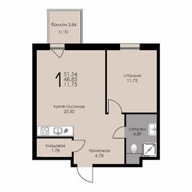 48,9 м², 2-комнатные апартаменты 18 074 500 ₽ - изображение 31