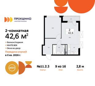 40,4 м², 2-комнатная квартира 13 355 190 ₽ - изображение 20