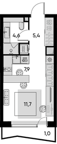 43 м², 1-комнатная квартира 17 800 000 ₽ - изображение 117