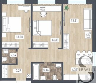 68,3 м², 3-комнатная квартира 6 396 275 ₽ - изображение 12