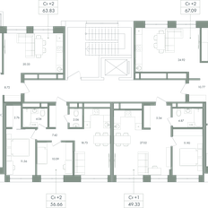 Квартира 81,7 м², 2-комнатная - изображение 3