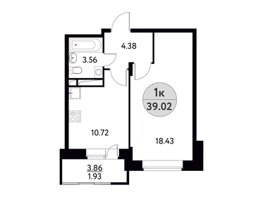 29 м², 1-комнатная квартира 4 400 000 ₽ - изображение 46