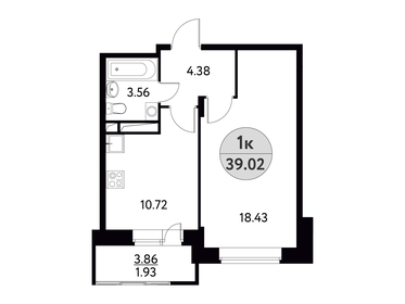 42 м², 1-комнатная квартира 5 300 000 ₽ - изображение 132