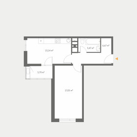 Квартира 45,4 м², 1-комнатная - изображение 1