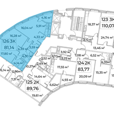 Квартира 81,2 м², 2-комнатная - изображение 2