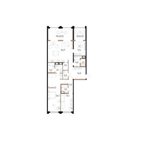 41 м², 1-комнатная квартира 5 324 800 ₽ - изображение 13