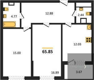 72 м², 2-комнатная квартира 6 200 000 ₽ - изображение 85