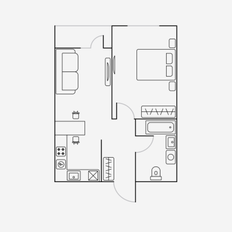 Квартира 38 м², 2-комнатная - изображение 3