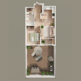 Квартира 56,7 м², 2-комнатная - изображение 1