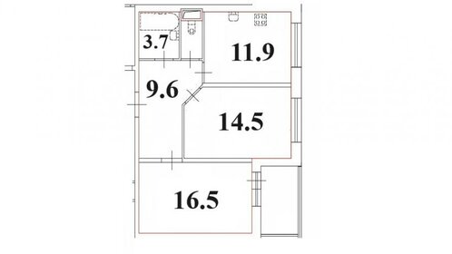 Квартира 56,8 м², 2-комнатная - изображение 1