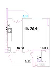28,9 м², 1-комнатная квартира 1 500 000 ₽ - изображение 17