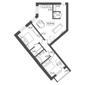 87,8 м², 3-комнатная квартира 10 622 590 ₽ - изображение 64