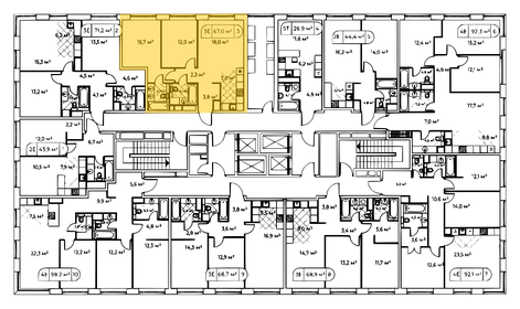 81 м², 3-комнатная квартира 42 500 000 ₽ - изображение 75