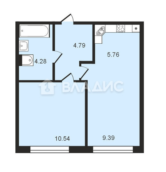 34,2 м², 2-комнатная квартира 8 800 000 ₽ - изображение 18