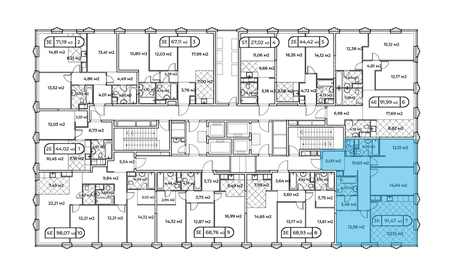 92 м², 3-комнатная квартира 51 980 000 ₽ - изображение 28