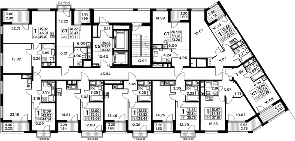 35,8 м², апартаменты-студия 12 574 999 ₽ - изображение 27