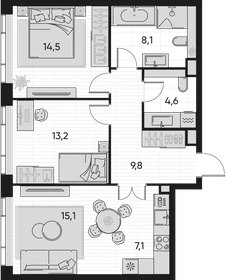 80 м², 3-комнатная квартира 28 000 000 ₽ - изображение 22