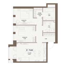 72,5 м², 2-комнатная квартира 37 861 672 ₽ - изображение 33
