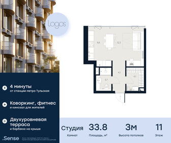 25,8 м², апартаменты-студия 16 767 224 ₽ - изображение 36