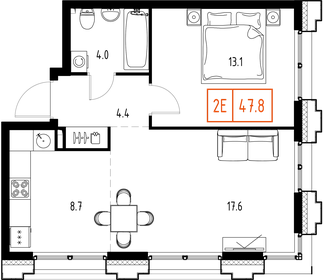51,9 м², 3-комнатная квартира 13 900 000 ₽ - изображение 50