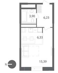 Квартира 31,9 м², студия - изображение 1