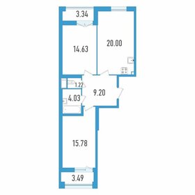 56 м², 3-комнатная квартира 8 500 000 ₽ - изображение 83