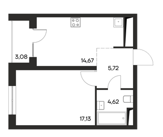 44,5 м², 1-комнатная квартира 7 300 000 ₽ - изображение 73