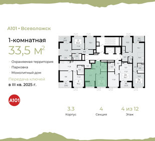 35,5 м², 1-комнатная квартира 5 300 000 ₽ - изображение 81