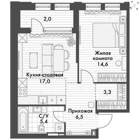 50,8 м², 1-комнатная квартира 10 600 000 ₽ - изображение 63