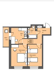 Квартира 50 м², 2-комнатная - изображение 1