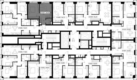 34,1 м², 1-комнатная квартира 14 915 340 ₽ - изображение 65