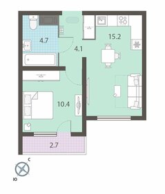 37,8 м², 1-комнатная квартира 5 693 587 ₽ - изображение 14