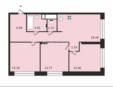 Квартира 80,3 м², 3-комнатная - изображение 1