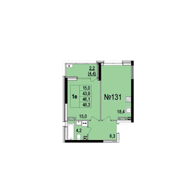 44 м², 2-комнатная квартира 4 980 000 ₽ - изображение 89