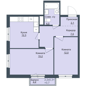 50,8 м², 2-комнатная квартира 5 960 000 ₽ - изображение 63