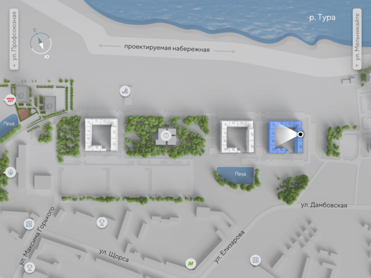 60,3 м², 2-комнатная квартира 9 350 000 ₽ - изображение 13