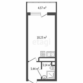 Квартира 27 м², студия - изображение 2