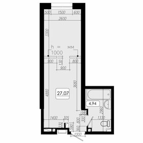 Квартира 27,1 м², 1-комнатная - изображение 1