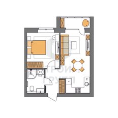 Квартира 41,8 м², 1-комнатная - изображение 3