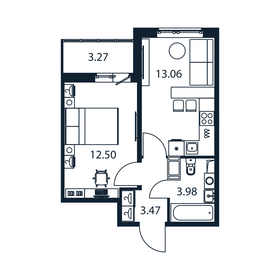 34,7 м², 1-комнатная квартира 6 133 050 ₽ - изображение 15