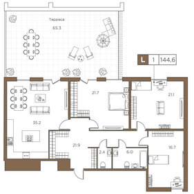 135,6 м², 3-комнатная квартира 45 500 000 ₽ - изображение 49