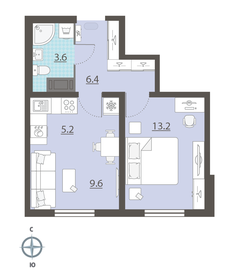 38,7 м², 1-комнатная квартира 3 778 358 ₽ - изображение 23