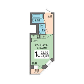 29,2 м², 1-комнатная квартира 3 200 000 ₽ - изображение 26